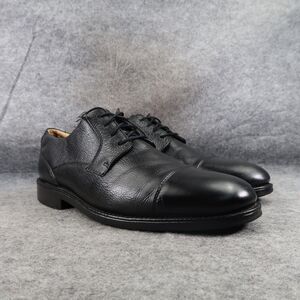 Belvedere Shoes Men 10.5 Oxford Cap Toe Duke Leather Black Classic Comfort Dress